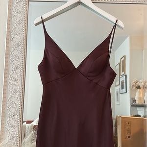 Jenny Yoo Burgundy Eloise Dress